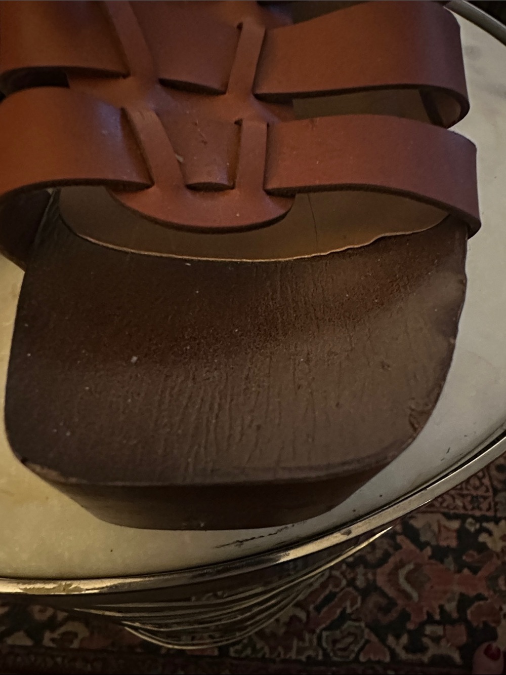 Madden Girl Brown Woven Platform Sandal - Picture 3 of 5